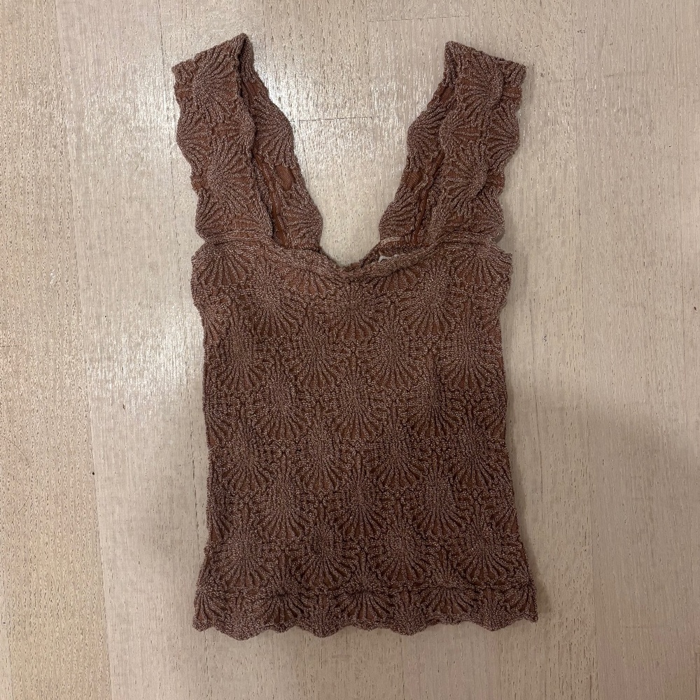 Free People Love Letter Cami by Intimately Twilight Rose XS/S